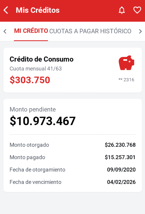 Informe de crédito